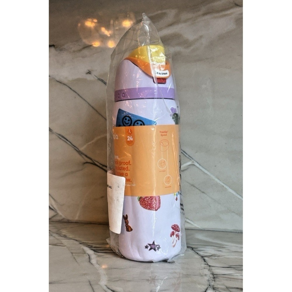 Owala FreeSip 32oz Dear Diary Lavender Bunny Insulated Water Bottle New - Picture 6 of 6